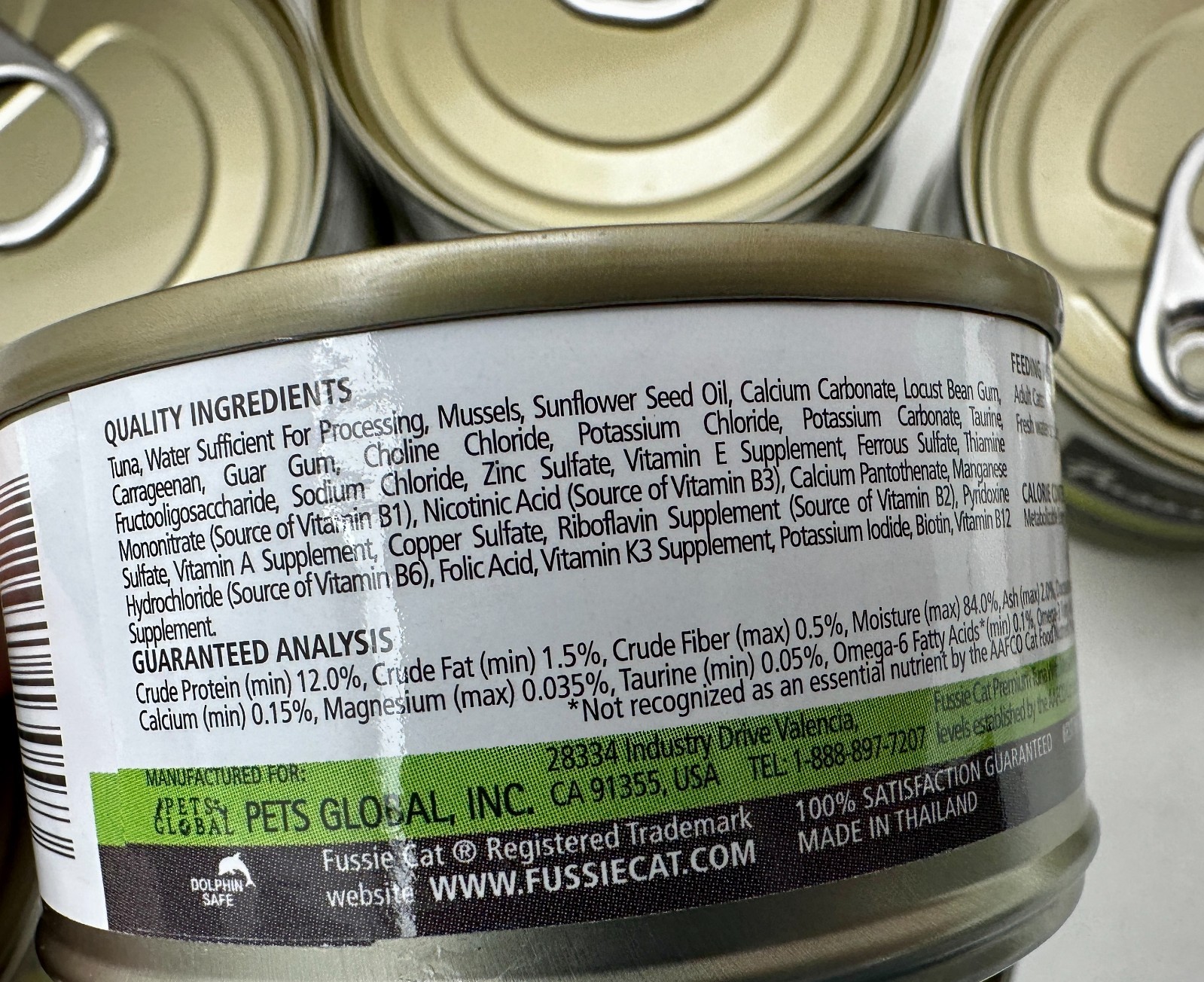 x24 Premium Fussie Cat Tuna With Mussels Formula in Aspic Can Food BB: 10/2026
