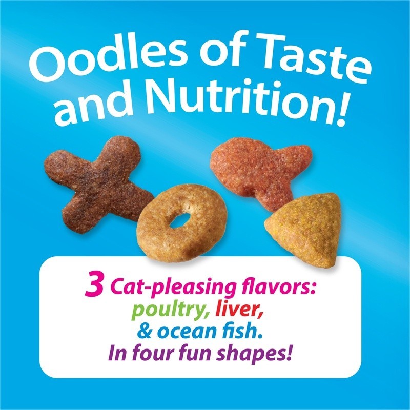 Nutritious Poultry Liver Ocean Fish Cat Kibble Crunchy Shapes 22lb All Breeds US