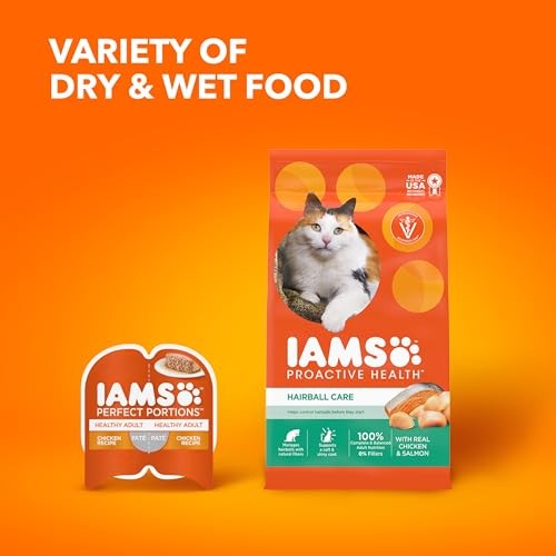 IAMS PROACTIVE HEALTH Adult Hairball Care Protein-Rich Hairball Control Dry Cat
