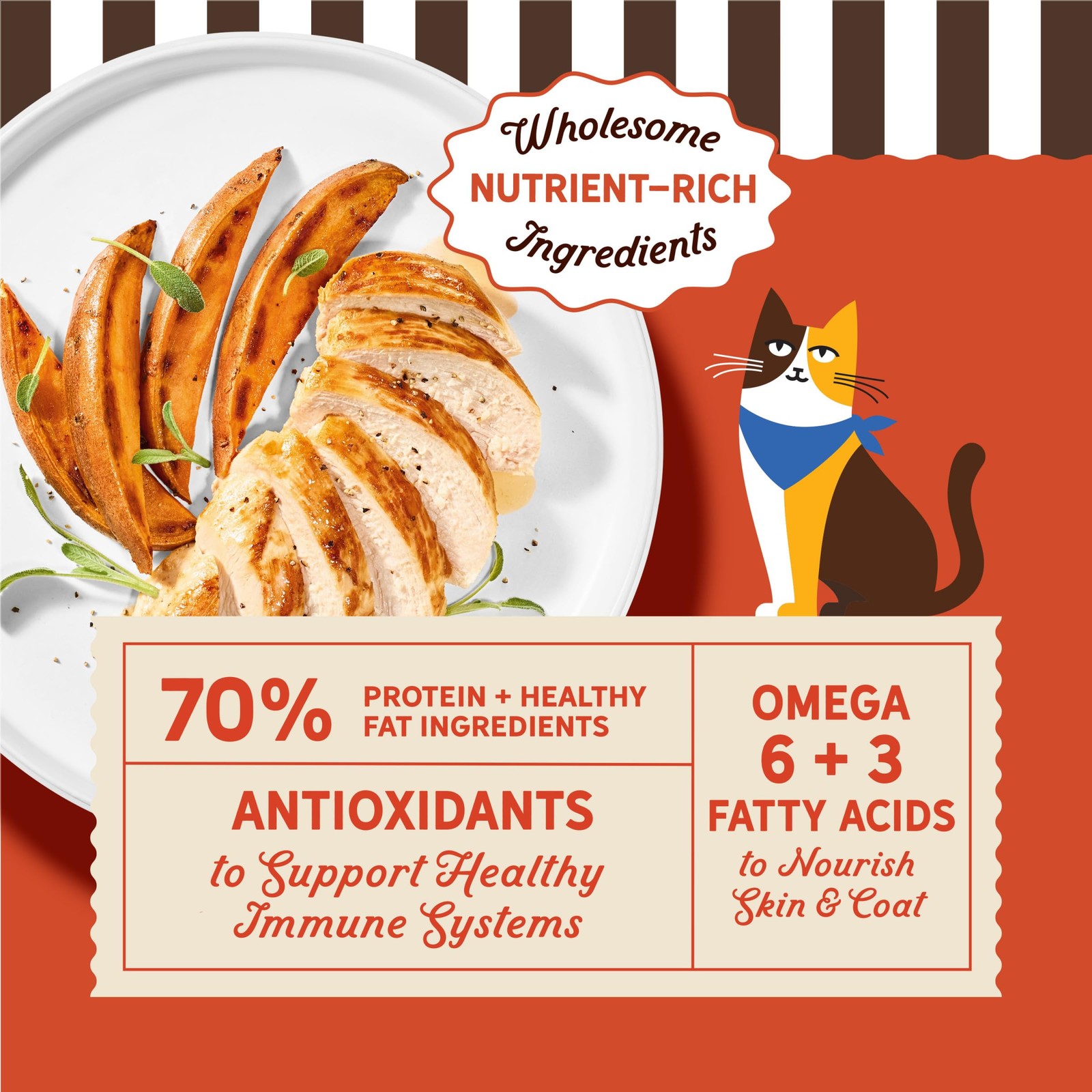 Merrick Purrfect Bistro Grain Free Chicken and Sweet 4 Pound (Pack of 1)