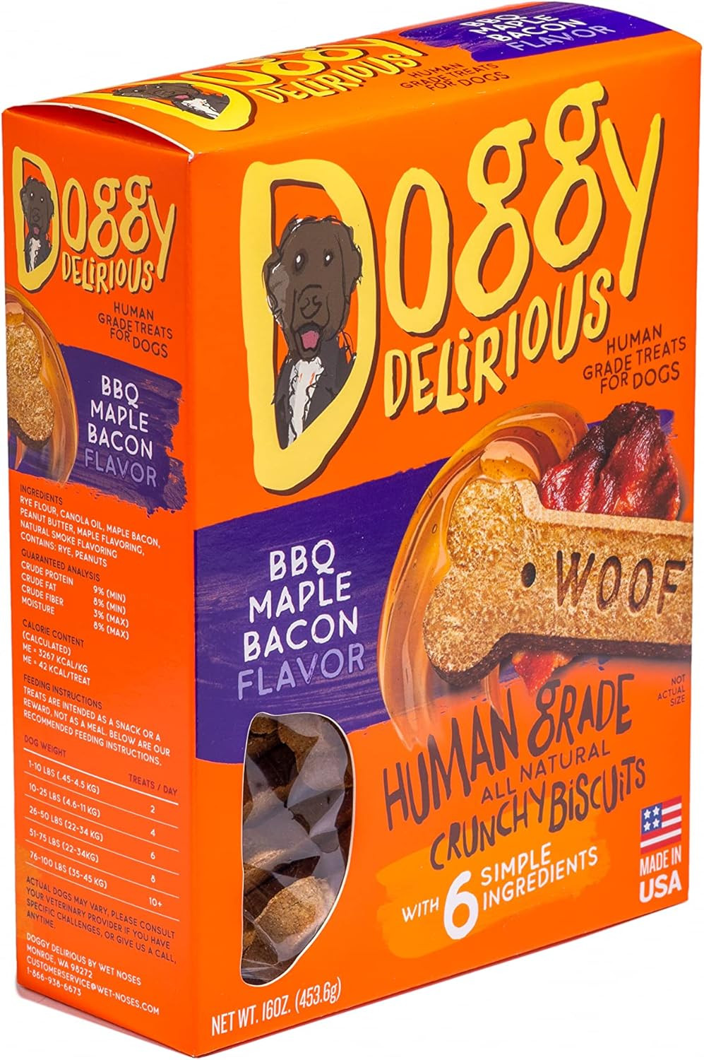 Crunchy Dog Treats – for All Pet Sizes, Breeds – All-Natural Puppy Treat – 100%