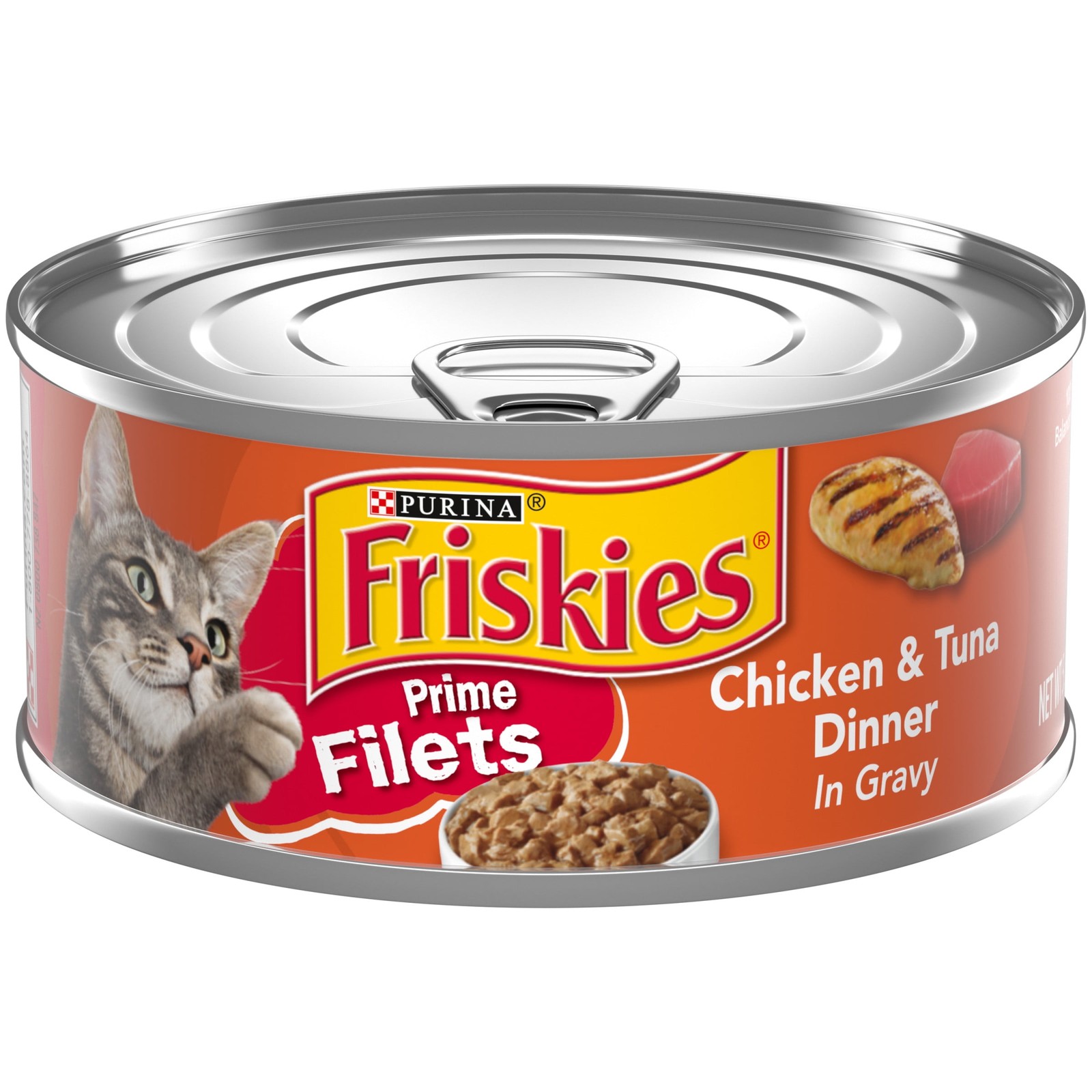 (12 pack Purina Prime Filets Chicken & Tuna Dinner in Gravy Wet Cat Food 5.5 oz