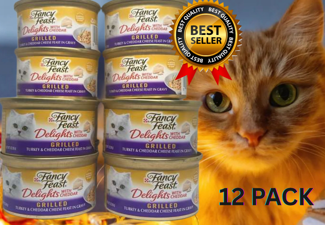 Purina Delights with Cheddar Grilled Turkey and Cheddar Cheese Feast in Wet Cat