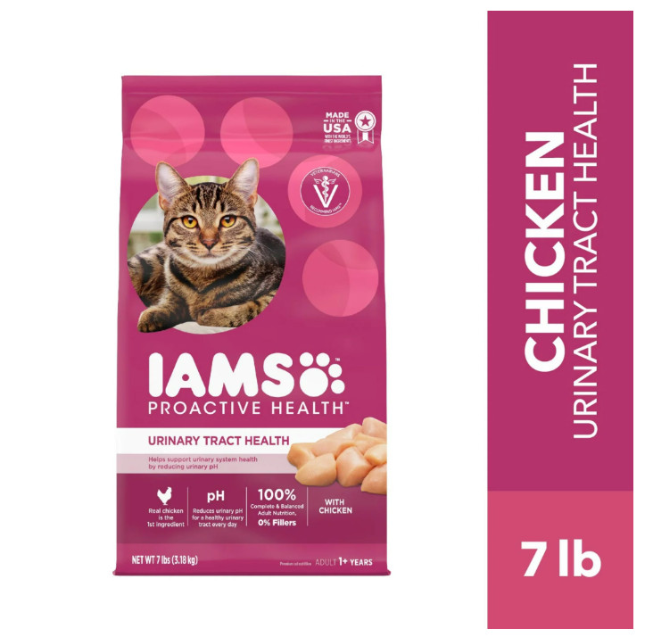 Iams Proactive Health Urinary Tract Chicken Dry Cat Food, 7 lb