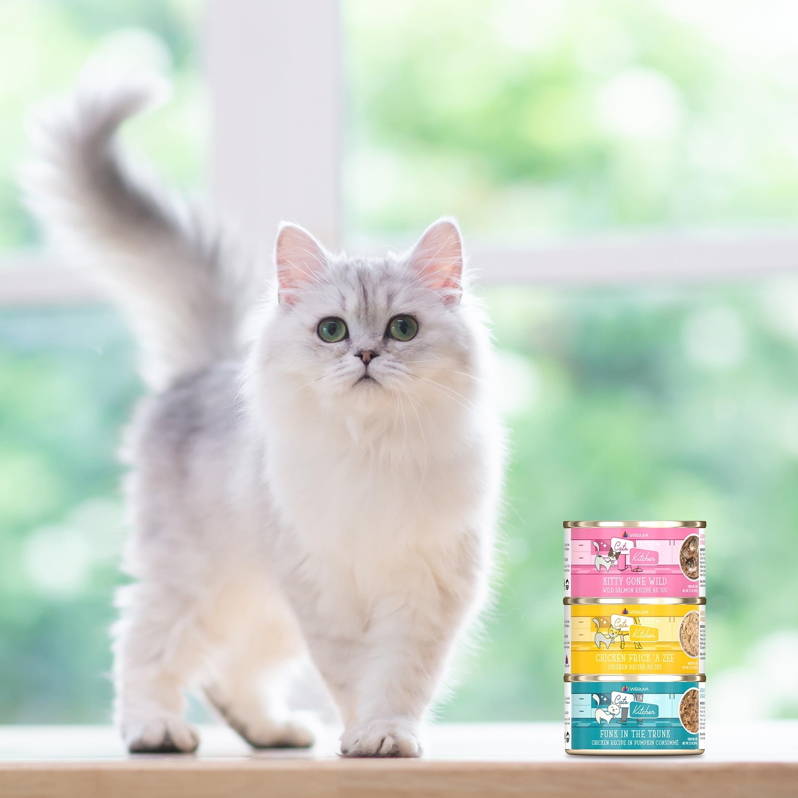 Weruva Kitchen Cuties Variety Pack Grain Free Cat Food 3.2oz Pack of 12 Cans