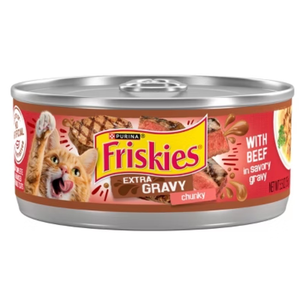 Purina Friskies Extra Gravy Chunky Wet Cat Food – 5.5oz