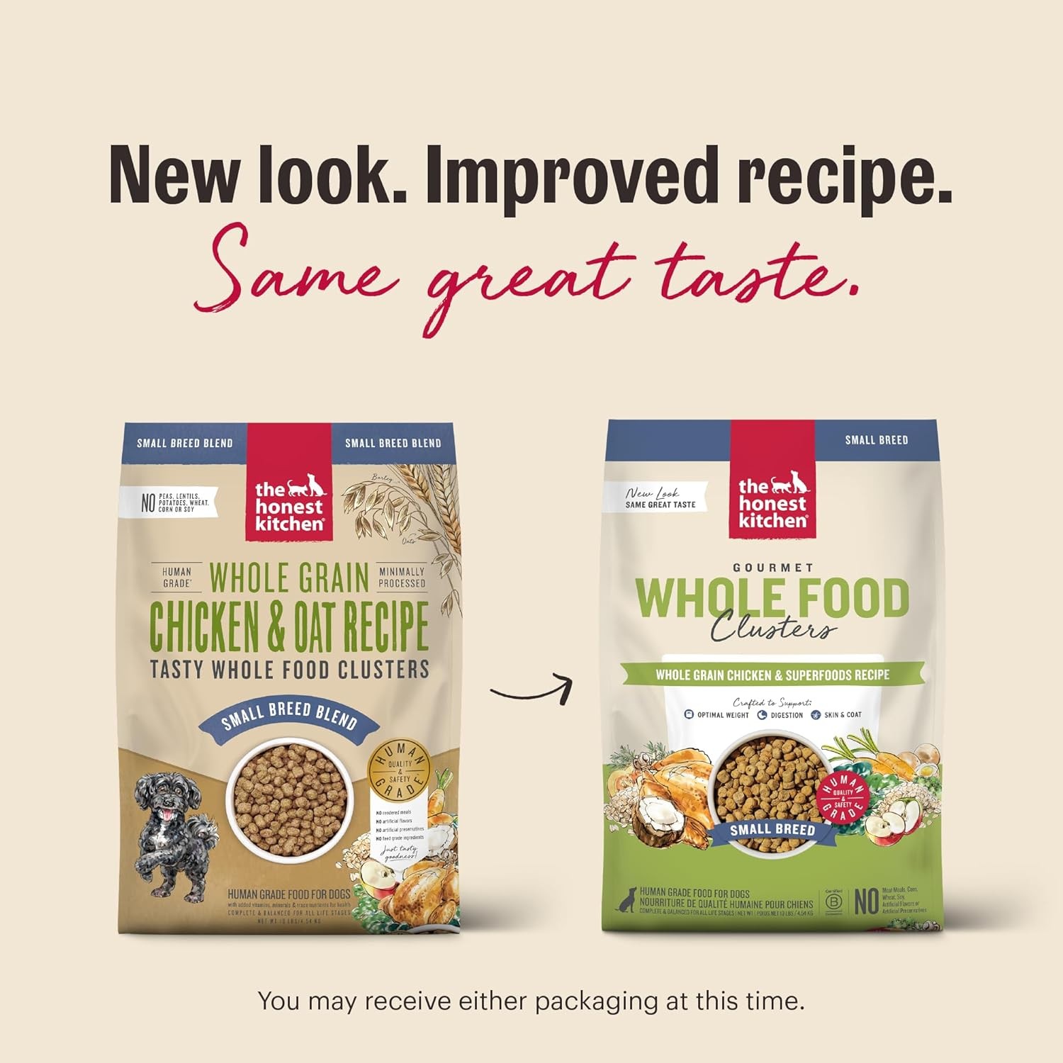The Honest Kitchen Whole Food Clusters Small Breed Whole Grain Chicken Dry Dog F