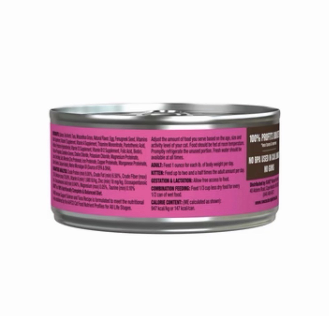Rawz Immune Support Salmon & Tuna Recipe Cat Wet Food 5.5oz, 24 Cans