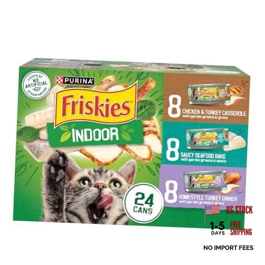 Purina Indoor Cat Food 24ct VP – 5.5 Ounce – Variety Pack