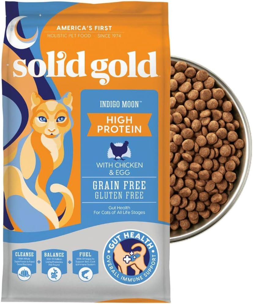 High Protein Dry Cat Food – Grain Free & Gluten Free Chicken Cat Dry Food W/Prob