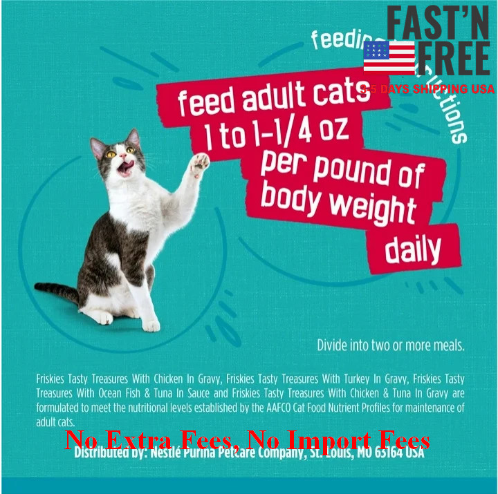 2 Pack Purina Friskies Tasty Treasures Prime Filets Wet Cat Food, 24 x 5.5 oz