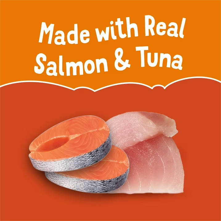 Lil’ Soups Salmon and Tuna for Cats Variety Pack, 1.2 oz Cups (18 Count)!