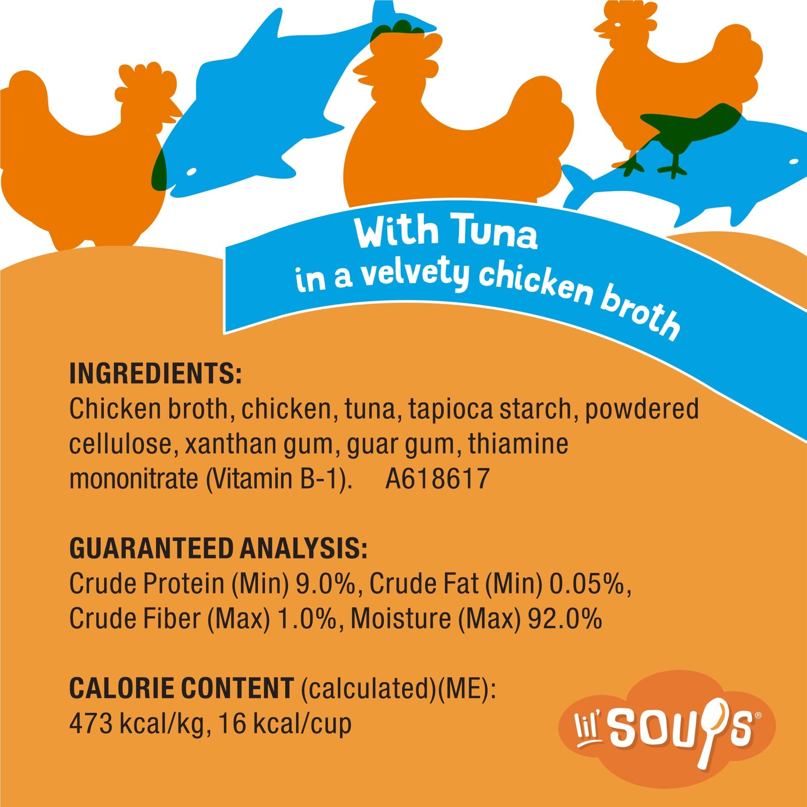 Purina Natural, Grain Free Lickable Cat Treats Lil’ Soups With Tuna in Chicken B
