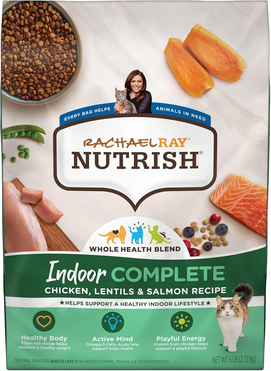 Complete Premium Natural Dry Cat Food, Chicken with Lentils & Salmon Recipe