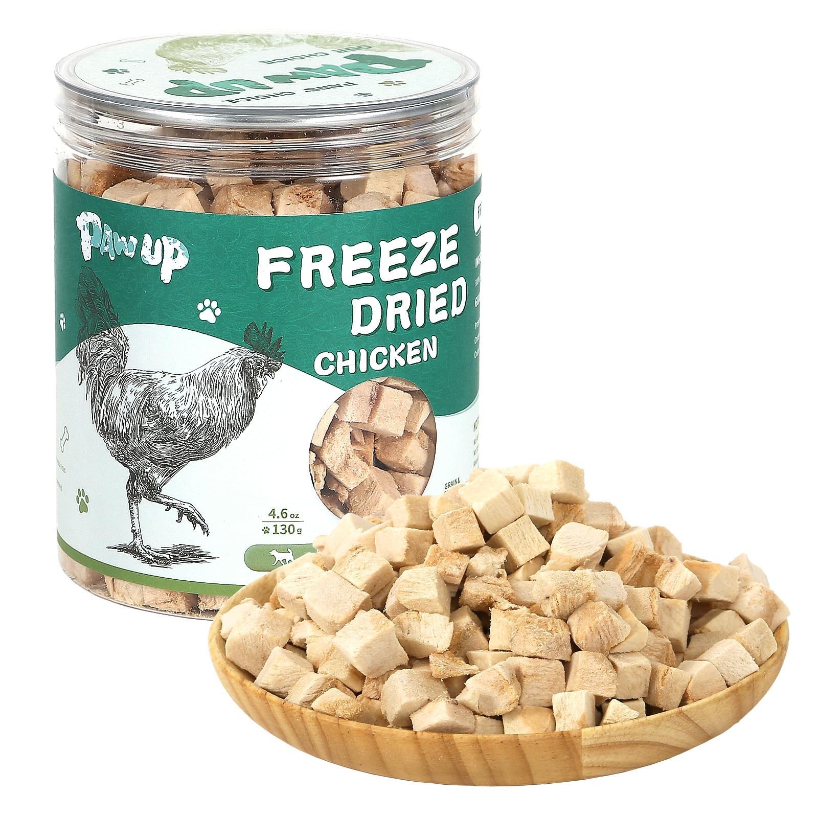 PAWUP Freeze Dried Chicken Treats for Cats, High Protein Low Fat Cat Food Top…