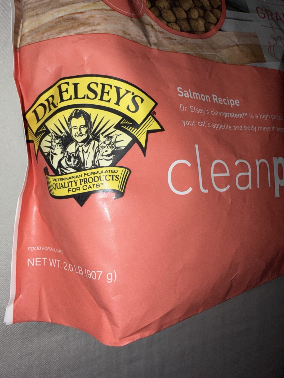 Dr. Elseys Clean Protein Cat Food Salmon Recipe NEW 2lb Bag! Grain Free 11/22/26