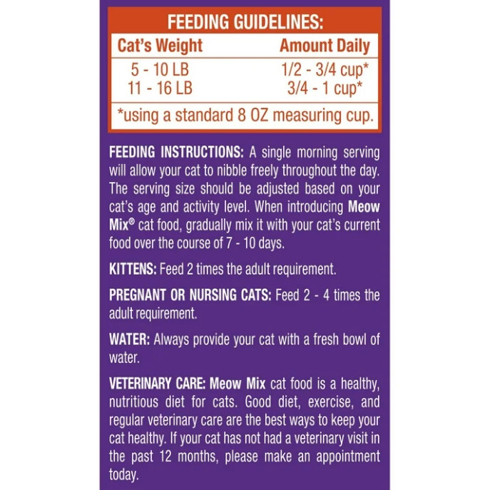 30-pound bag Meow Mix Original Choice Dry Cat Food