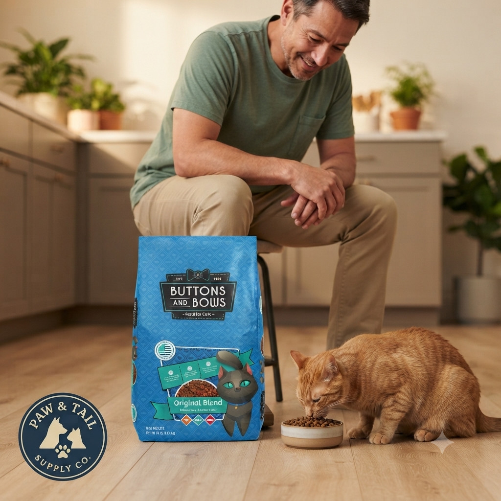 Buttons & Bows Original Blend Cat Food High-Protein Dry Food 18lbs. Bag