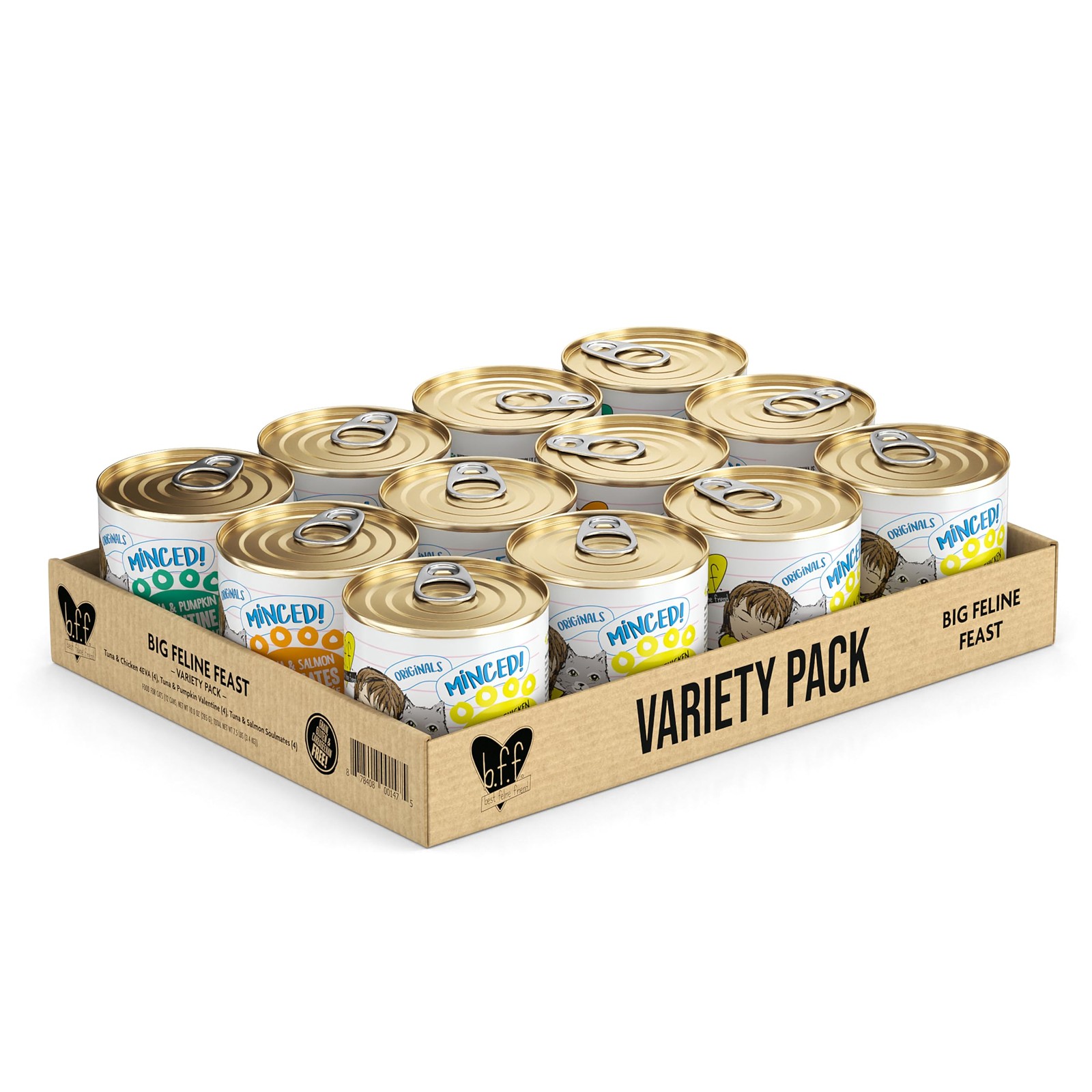 Weruva BFF Wet Cat Food Variety 10oz Cans [12 Pack]