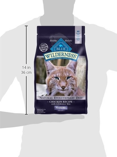 Blue Buffalo Wilderness Natural Mature Dry 5 Pound (Pack of 1), Black-v125