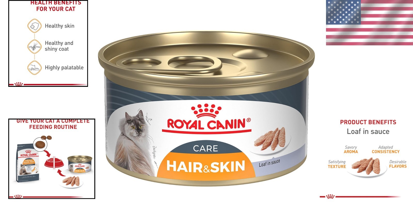 Delight Your Cat with Feline Care Nutrition Hair & Skin Canned Food, 24 Count