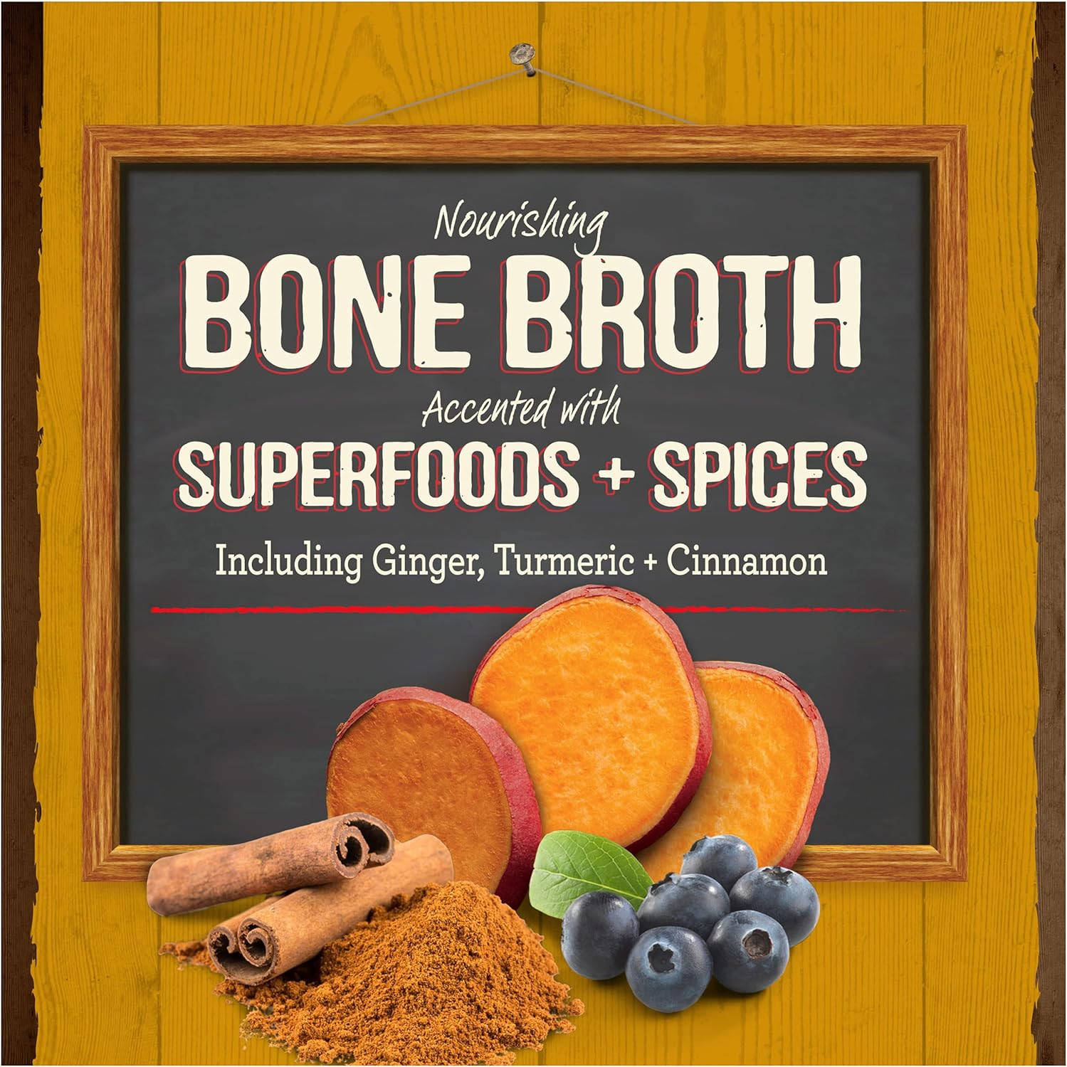 Merrick Grain Free Chicken Bone Broth Natural Dog Cat Food Topper Pouches 7Oz