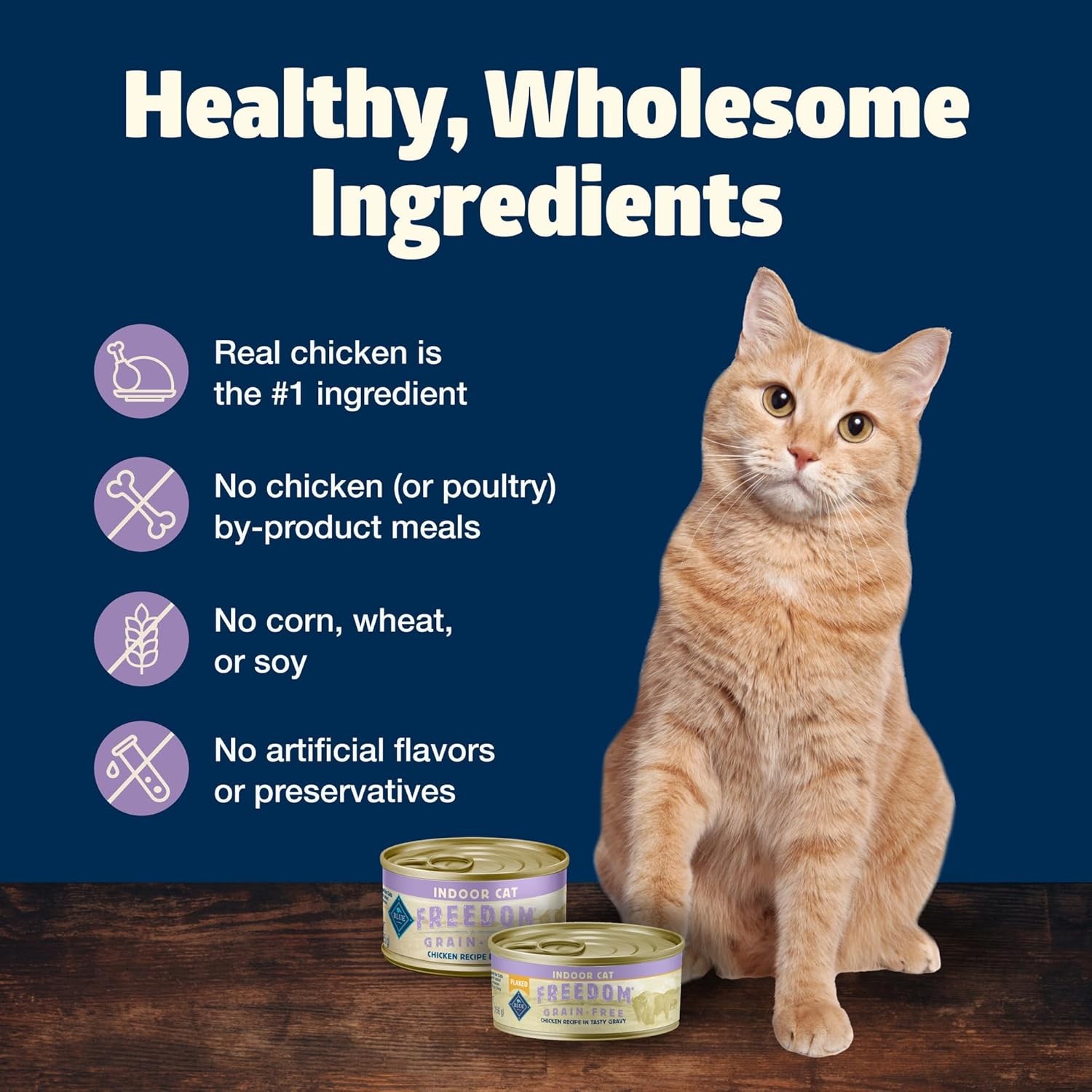 24 Count Grain Free Wet Cat Food Flaked Chicken Indoor Nutrition Balanced Cans