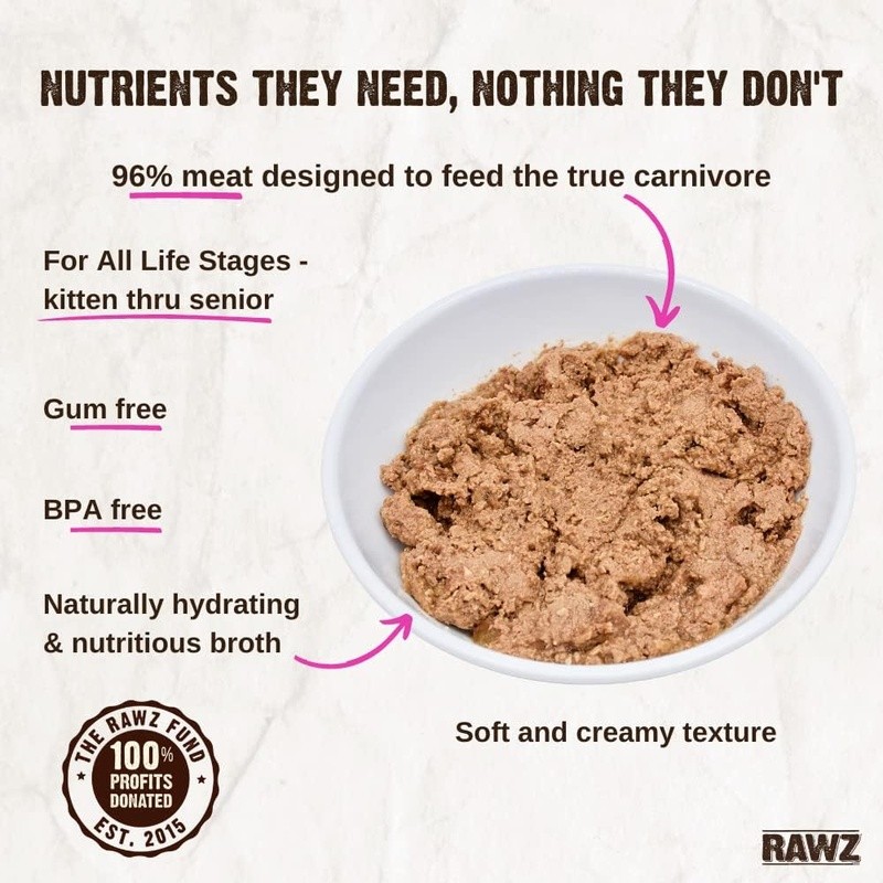 High Meat Moisture Pate Cat Food Natural Healthy Hydration All Life Stages New