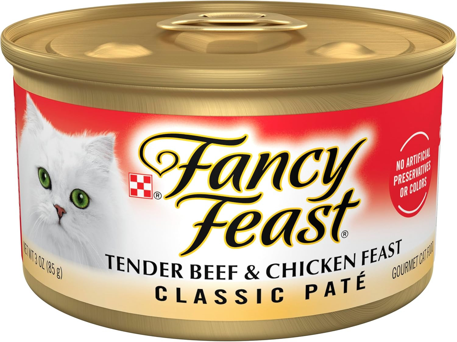 Purina Tender Beef and Chicken Feast Classic Grain Free Wet Cat Food Pate – (Pa