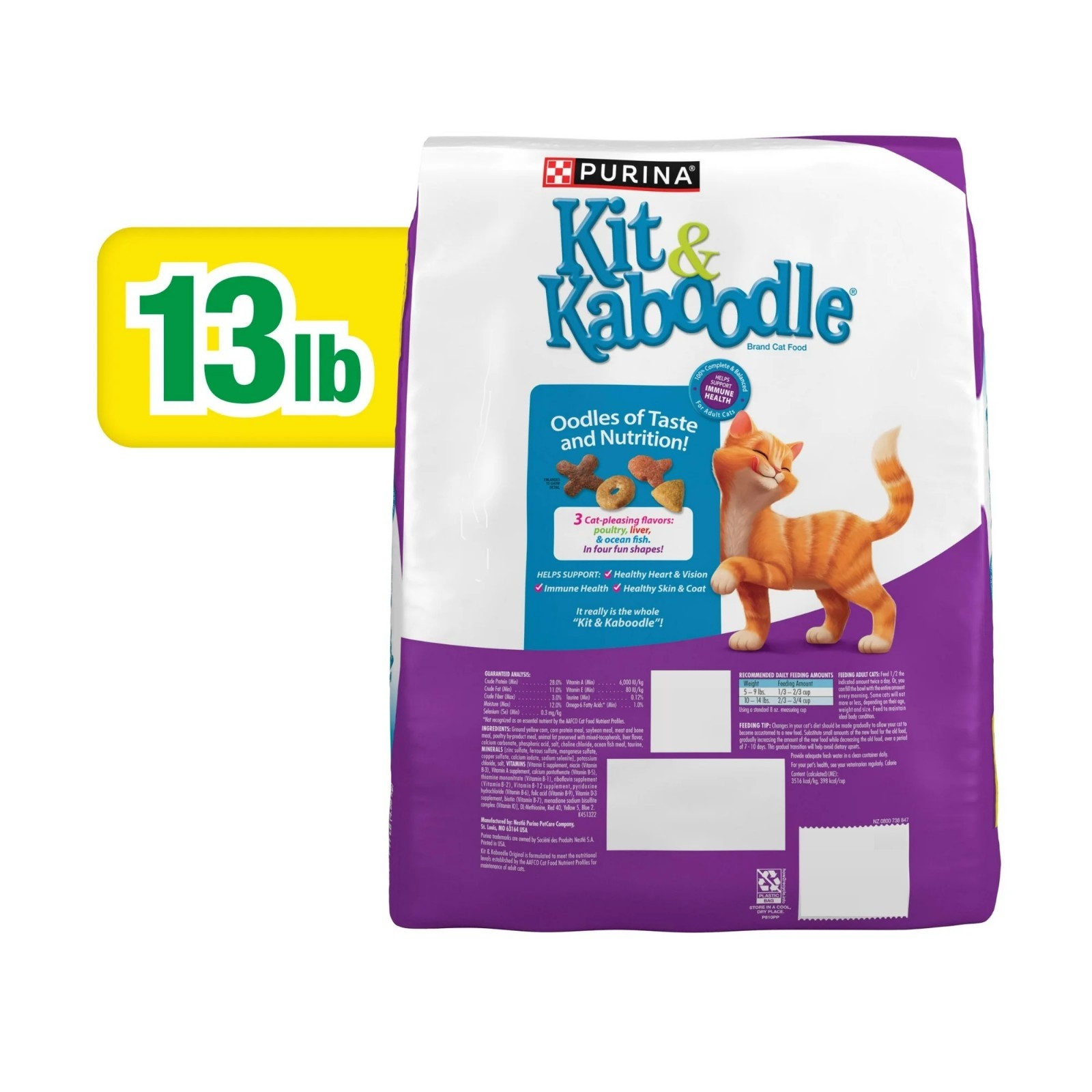 Purina Kit & Kaboodle Original Indoor Dry Cat Food with Chicken, Liver, Turkey