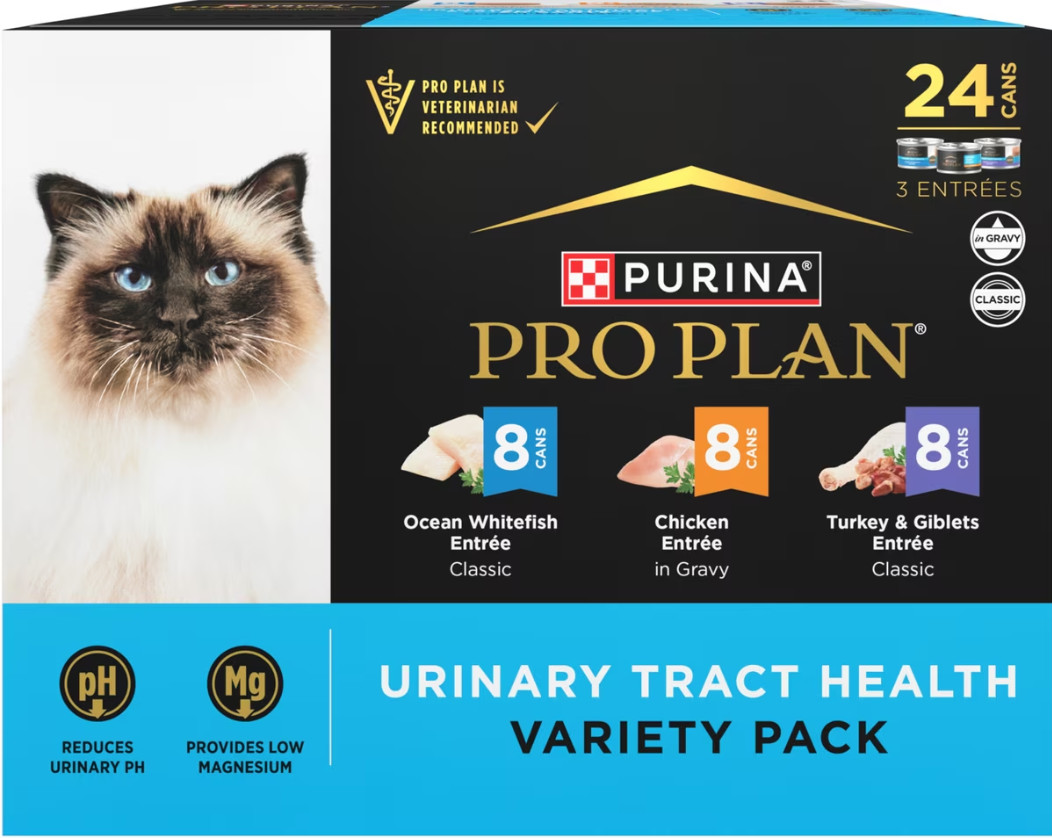 (2 Pack) Purina Pro Plan Urinary Tract Health,Variety Pack,Wet Cat Food, 3oz…