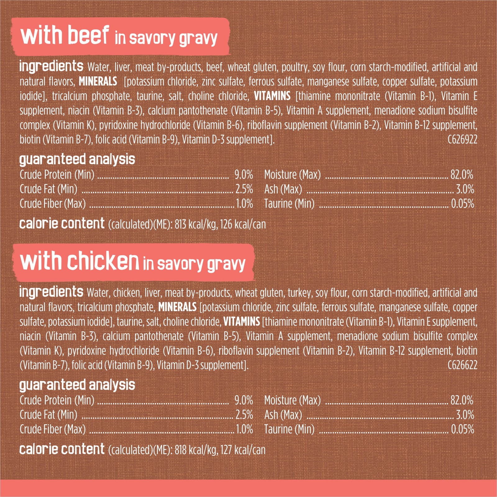 Extra Chunky Gravy Variety Pack, Wet Cat Food, 5.5 oz Cans