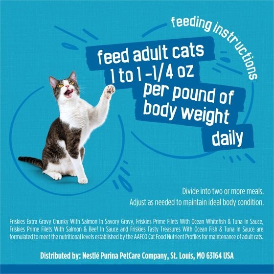 Purina Friskies Fish-A-Licious Variety Pack, Wet Cat Food, 32 Cans 5.5 oz