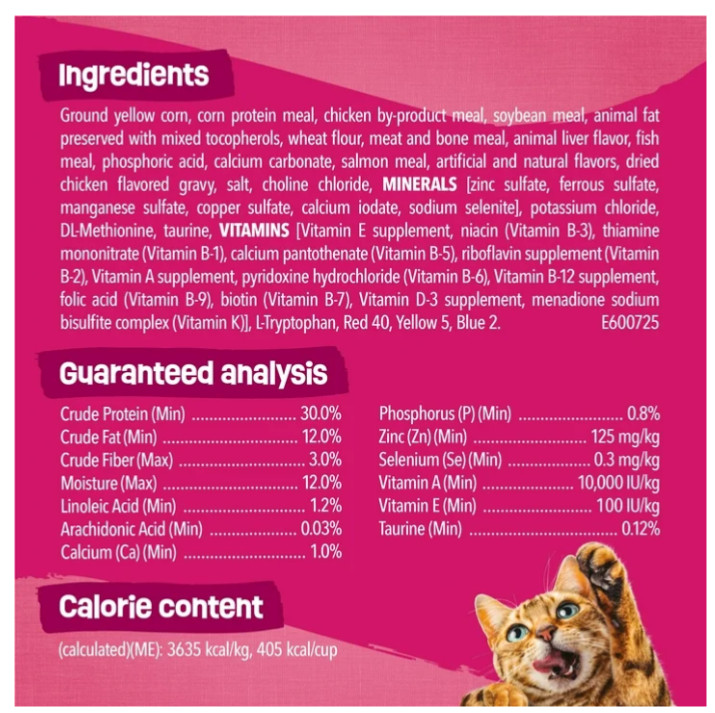 Purina Friskies Gravy Swirlers Dry Cat Food – Chicken Salmon 16 lb
