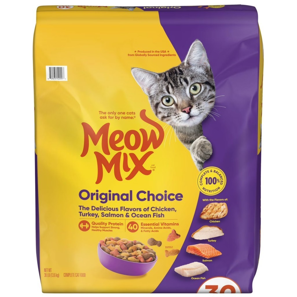 [HOT DEAL] Meow Mix Original Choice Dry Cat Food, 30 lb. Bag – 2 PACK
