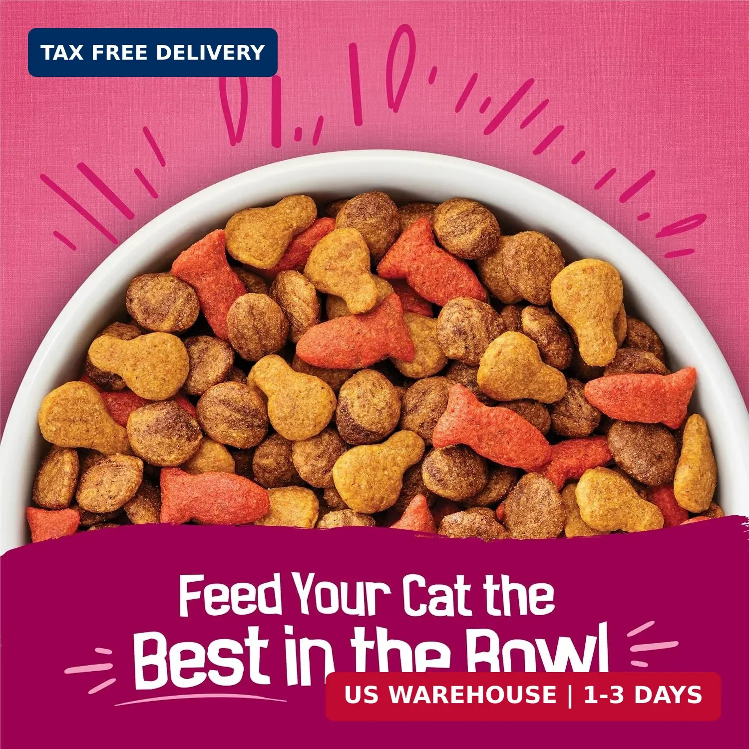 Purina Friskies Gravy Swirlers With Flavors of Chicken, Salmon and Gravy Dry Cat