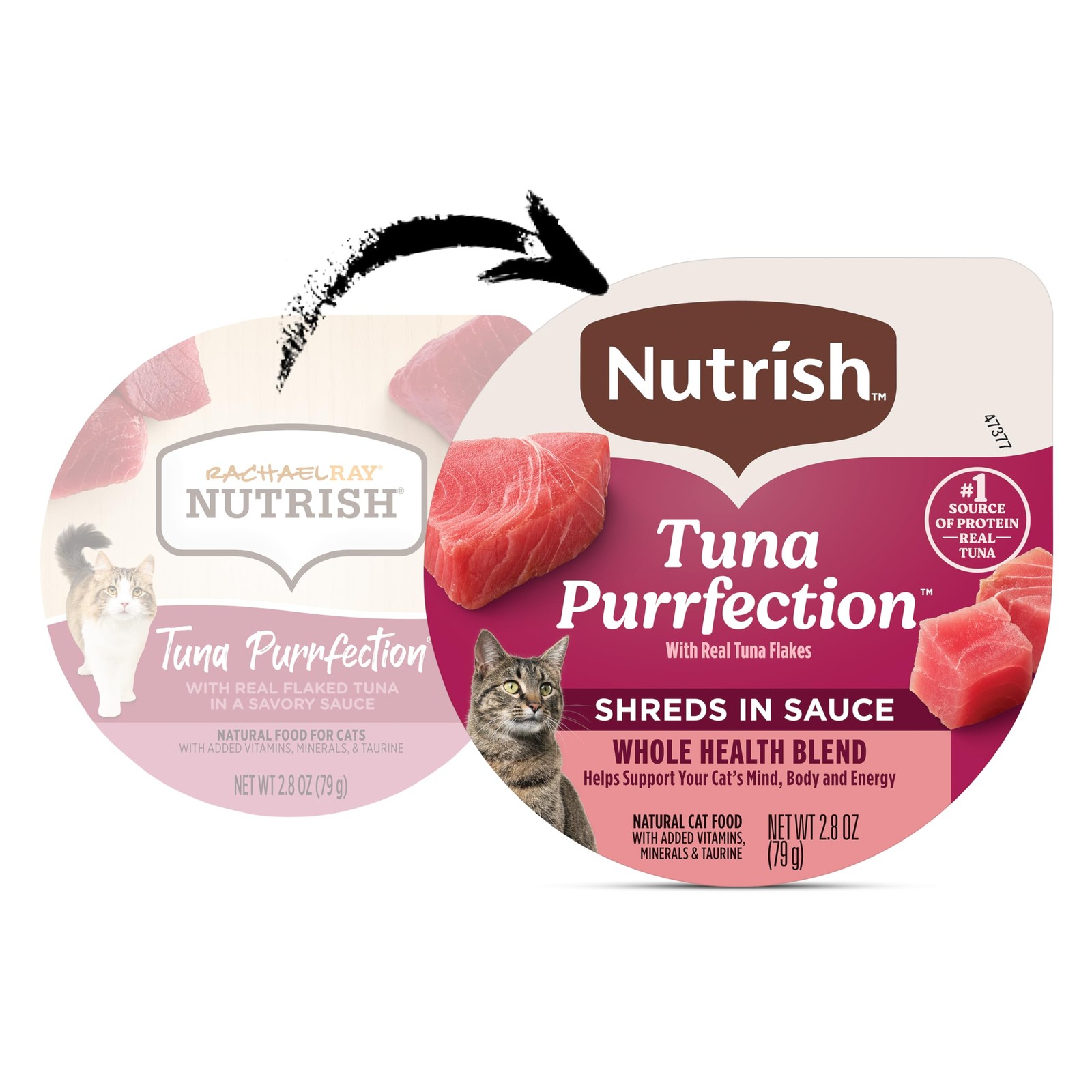 Grain Free Wet Cat Food Tuna Purrfection Whole Health Blend with Real Tuna Fl…