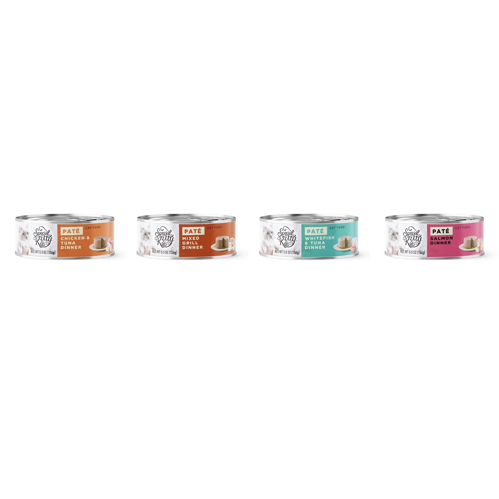 Surf & Turf Pate Wet Cat Food Variety Pack, 5.5 oz Cans (40 Pack)