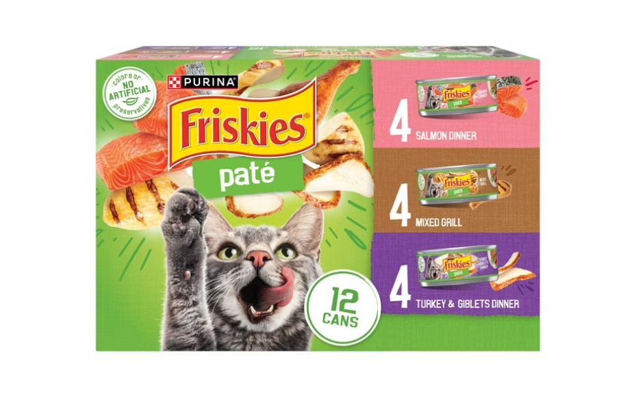 (3 pack) Wet Cat Food Pate Variety Pack Salmon Dinner, Turkey, 5.5 oz.