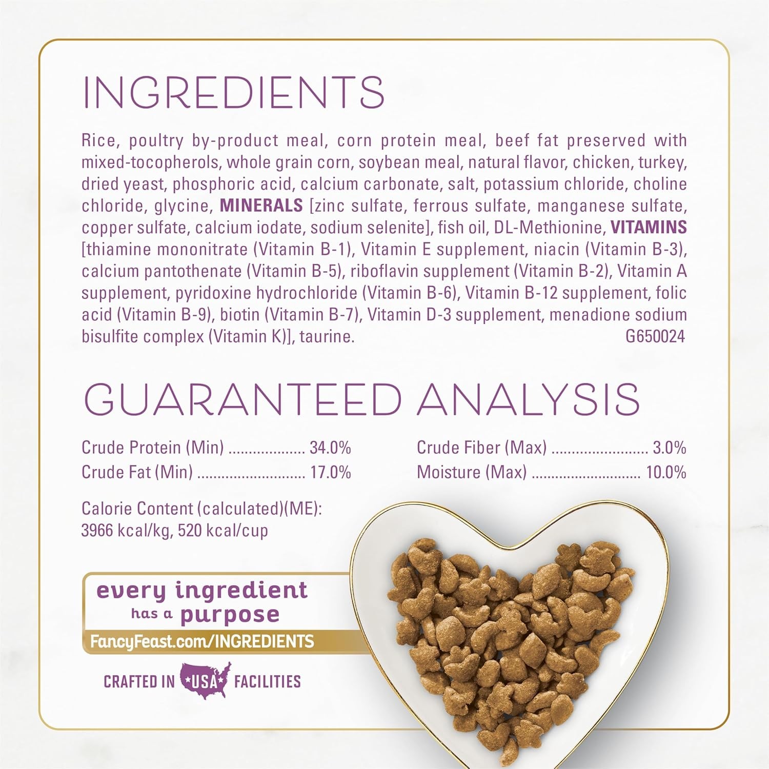 Purina Fancy Feast Dry Cat Food w Savory Farm-Raised Chicken and Turkey 12 lb