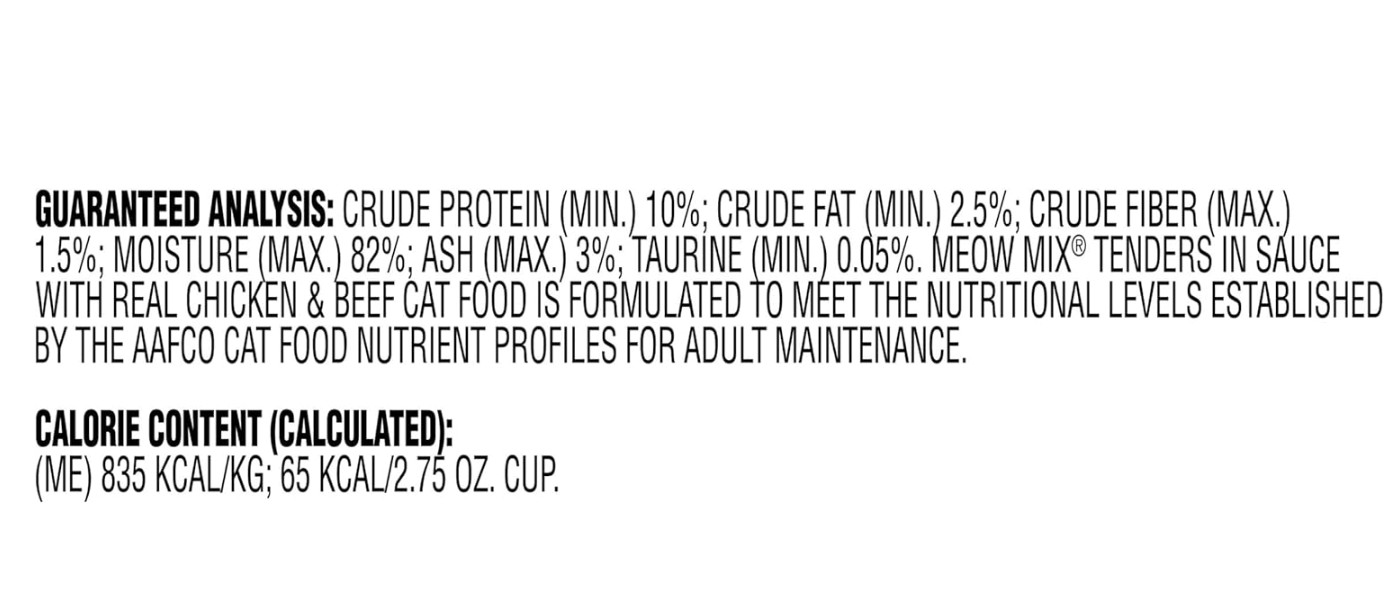 Meow Mix Tender Favorites Wet Cat Food, Chicken & Beef,2.75 Ounce Cup Pack of 12