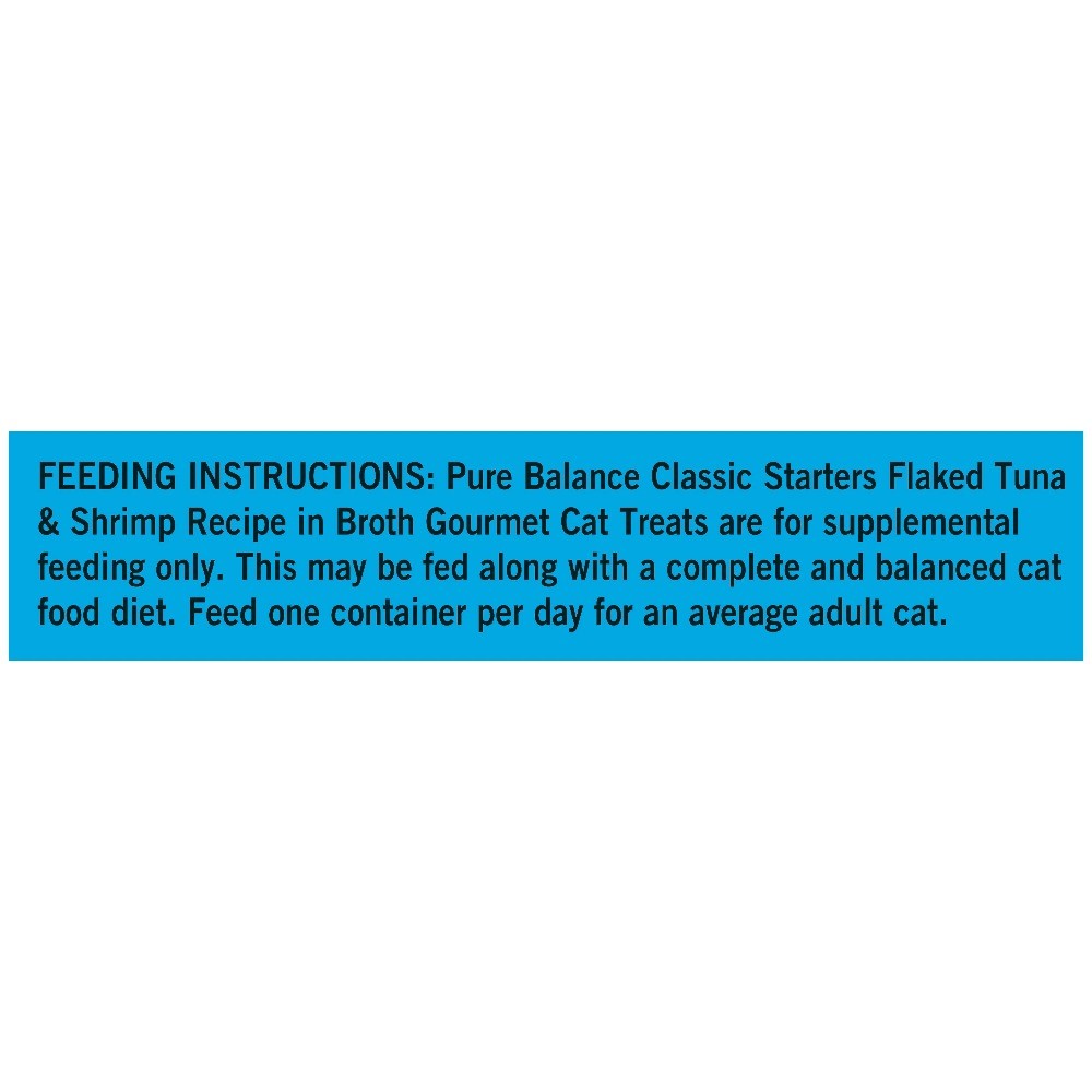 Pure Balance Classic Starters Flaked Tuna & Shrimp Recipe in Broth, 1.4 oz