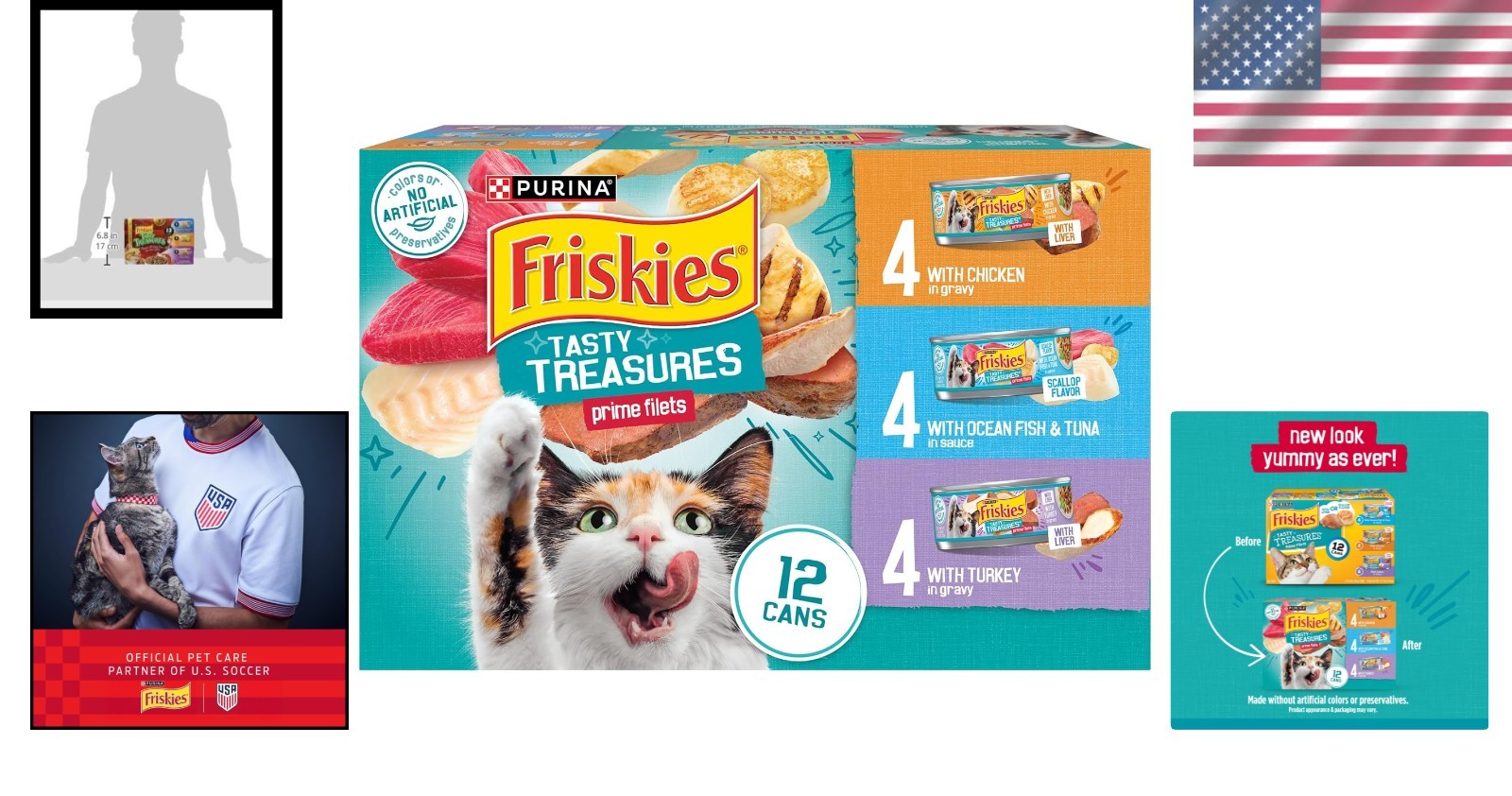 All-Natural Purina Cat Food Variety Pack – Ocean Fish, Tuna, Chicken & Turkey