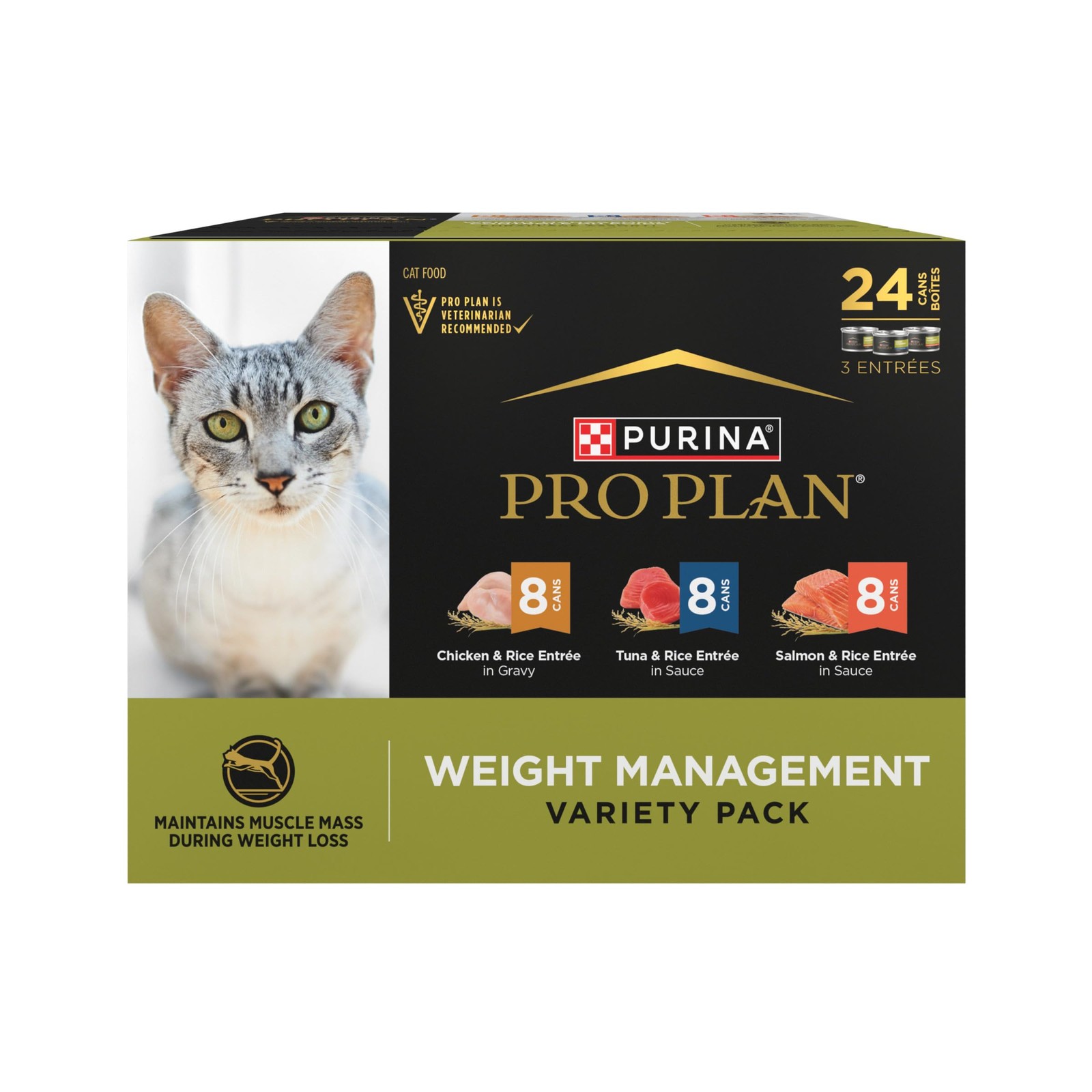 Purina Pro Plan Adult Weight Management Variety Pack 3 Ounce (Pack of 24)