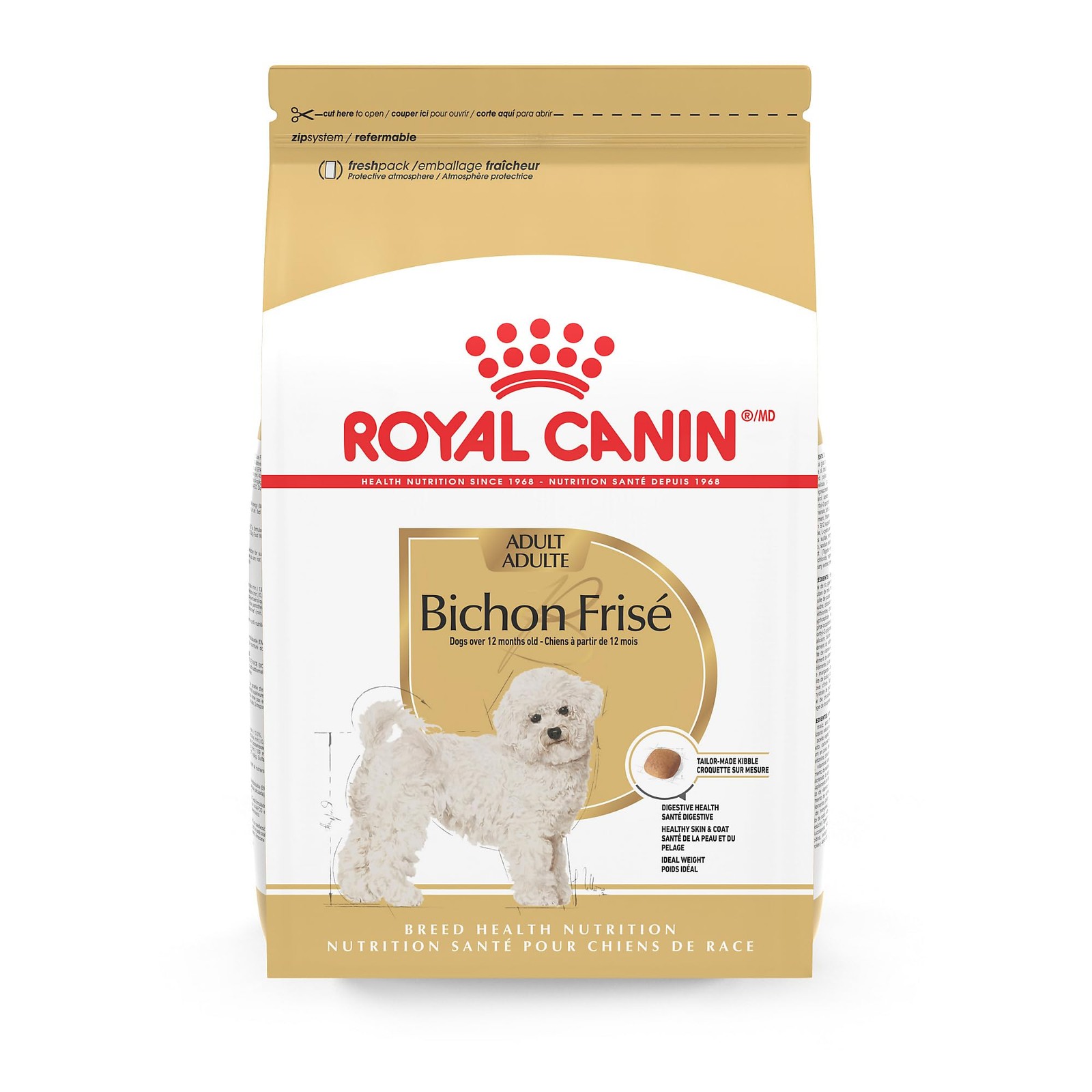 Royal Canin Breed Health Nutrition Bichon Frise Adult Dry Dog Food, 10 lb Bag