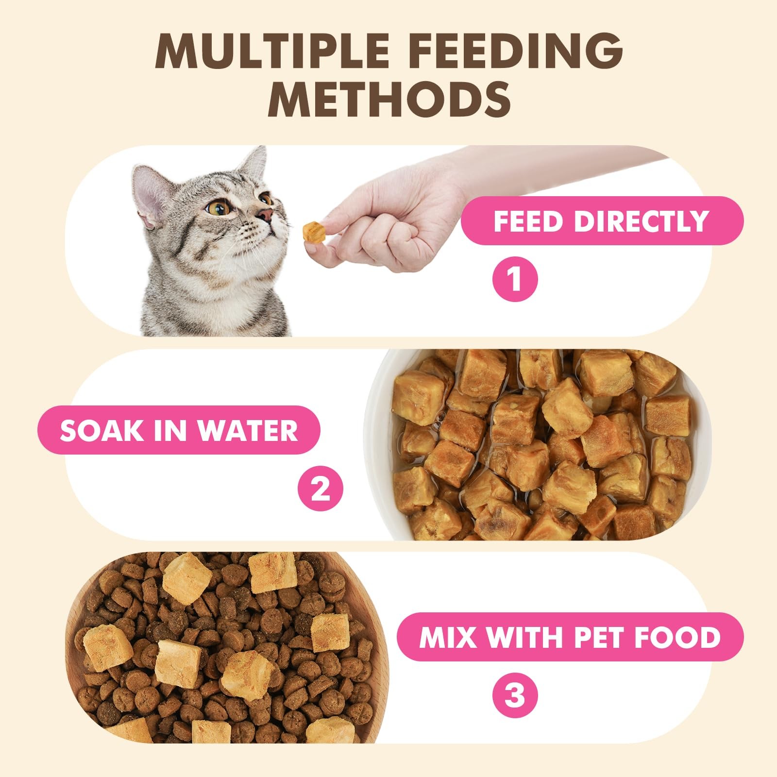 Freeze Dried Dog & Cat Treats – Single Ingredient Salmon, High Protein Traini…