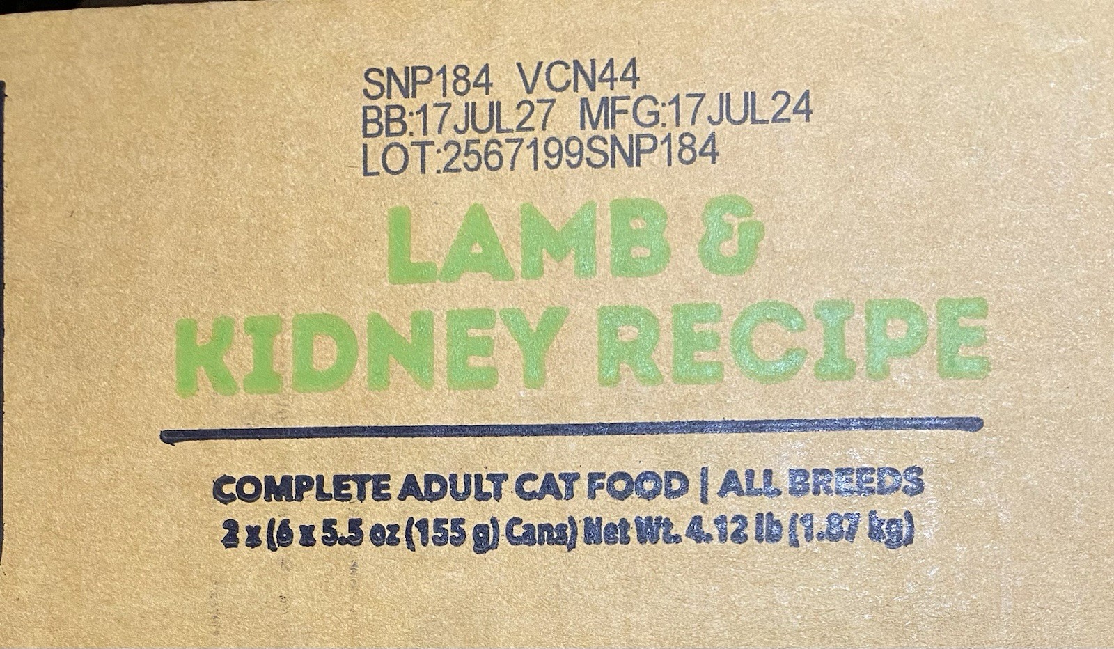 5.5oz ACANA Chunks Lamb & Kidney Recipe In Broth Canned Cat Food 12pk