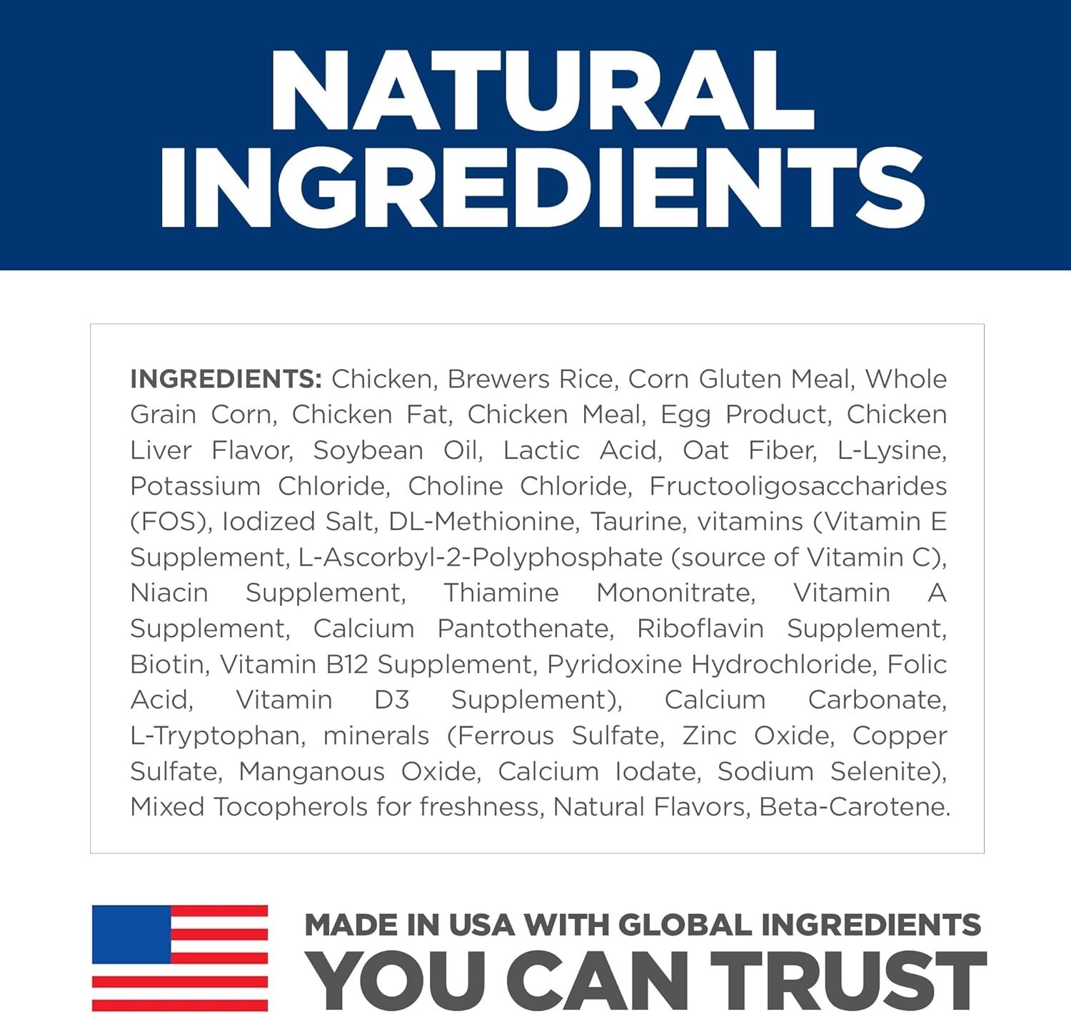 Dry Cat Food for Adult Cats, Chicken & Rice, Supports Digestive Health