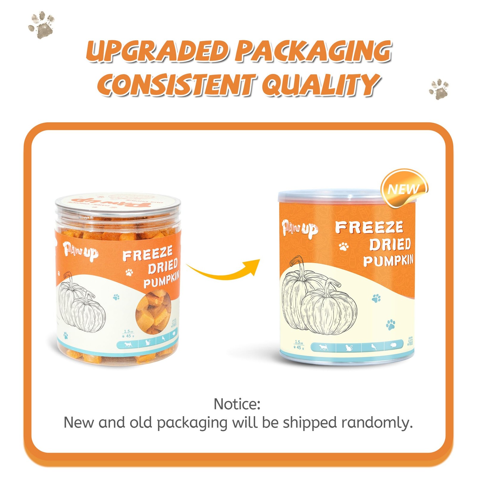 Freeze-Dried Pumpkin Treats for Dogs & Cats – High Fiber, Single Ingredient N…