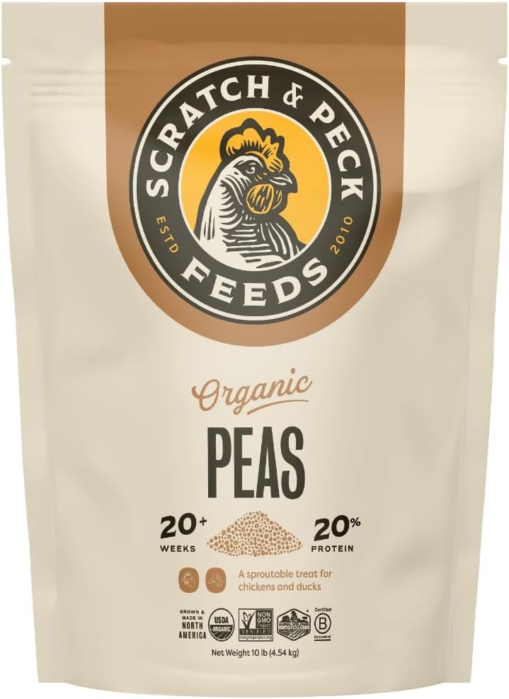 Scratch & Peck Feeds Peas Poultry & Livestock Grain 10 lb Pouch 20% Protein